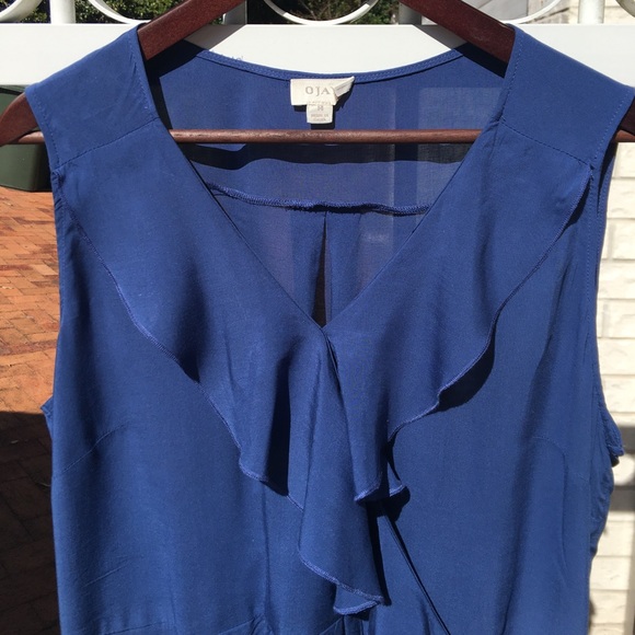 🌟Host Pick🌟 OJAY Blue Midi Dress NWOT Size 14 - Picture 3 of 14
